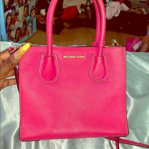 Mercer Pebbled Leather Accordion Crossbody Bag